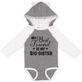 thumbnail image 3 of Inktastic My Best Friend is My Big Sister with Hearts Boys or Girls Long Sleeve Baby Bodysuit, 3 of 5