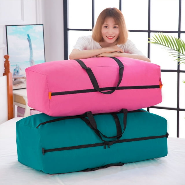 Ruiboury Bag Large Capacity For Anywhere Wear-resistant And Non-breaking Easy To Carry light grey-40L 1Set