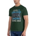 thumbnail image 4 of Level 11 Unlocked Awesome Since 2010 Men'S Basic Short Sleeve T-Shirt Dark Green Large, 4 of 5