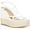 White, variant on Womens whitlee Faux Leather Dressy Wedge Sandals