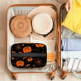 thumbnail image 7 of ERJLKXP Halloween Pumpkin Bat Makeup Bags Travel Cosmetic Bag Case, Large Capacity Organizer and Storage, Portable Pouch Toiletry bag for Women & Girls, 7 of 7