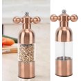 thumbnail image 5 of Wekity Pepper Mill Professional Refillable, Pepper Salt Grinder Refillable, Coarseness Manual Pepper Salt Grinder, for Kitchen (Rose Gold Small)-0630, 5 of 5
