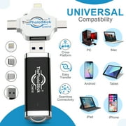 ThePhotoStick Omni 128GB – Photo and Video Backup, Memory Stick, Flash Drive