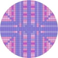 thumbnail image 1 of Ahgly Company Machine Washable Indoor Round Transitional Bright Lilac Purple Area Rugs, 6' Round, 1 of 7