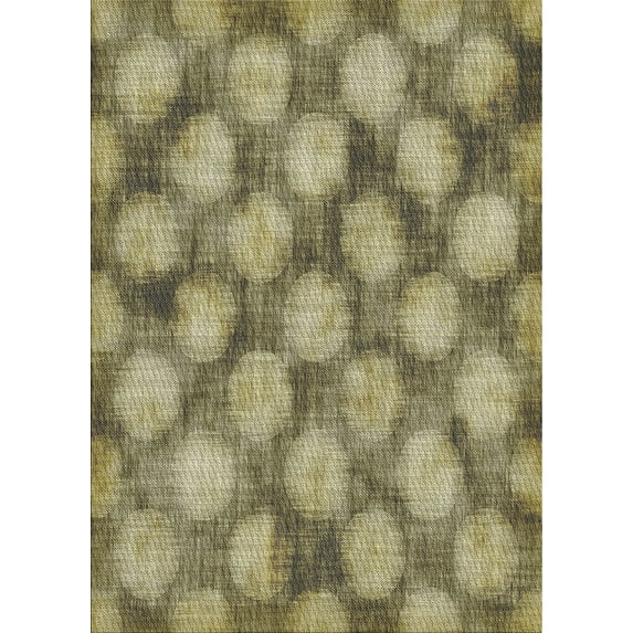 Ahgly Company Machine Washable Indoor Rectangle Transitional Antique Bronze Green Area Rugs, 5' x 8'