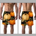 thumbnail image 3 of luoweisi Men's Beach Shorts Quick Dry Swim Trunks with Mesh Lining Thanksgiving Pumpkin XL, 3 of 5
