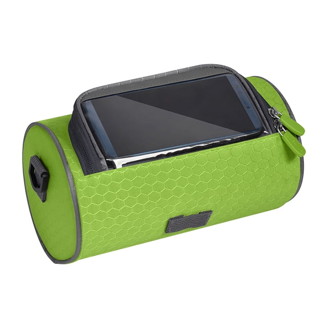Xihbxyly Bolsa Delantera para Bicicleta, Diseño Impermeable con Pantalla Táctil, Ligera y Espaciosa, Soporte Triangular Estable, Fácil Acceso para Guardar Accesorios de Ciclismo, Tamaño 22 X 12 X 12