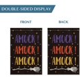 thumbnail image 7 of AVOIN colorlife Halloween Hocus Pocus House Flag Vertical Double Sided, Sanderson Sisters Amuck Broom Yard Outdoor Decoration 28 x 40 Inch, 7 of 7