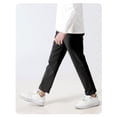 thumbnail image 4 of Mercatoo Boys Twill Suit Pants Flat Front Straight Leg Dress Pants with Elastic Waistband Teen Cotton Casual School Unifor𝐦 Trousers, 4 of 4