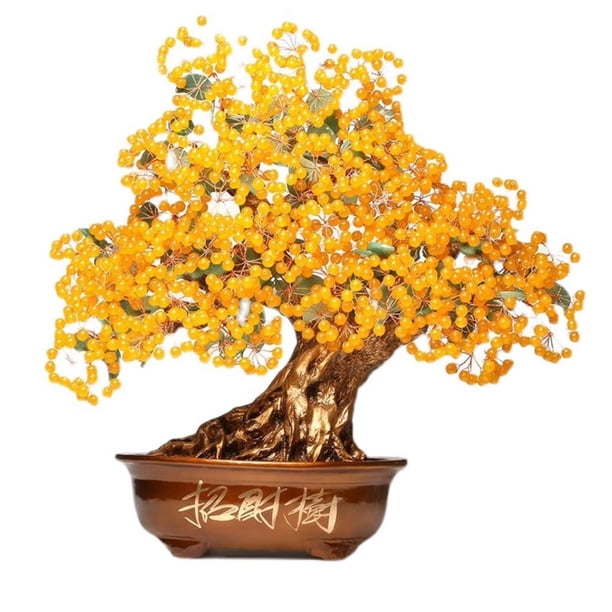 Árbol de la Fortuna for la Entrada, Decoración, Pieza de Calcedonia, Hogar, Sala de Estar, TV, Invitando a la Riqueza, Sacudiendo el Dinero