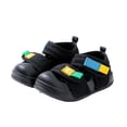 thumbnail image 4 of ZHOGXU Toddlers Children Girls Boys Summer Sandals Soft Sole Non Closed Toe Color Block Breathable Lightweight Shoes For Outdoor Activities,Black,7.5, 4 of 7