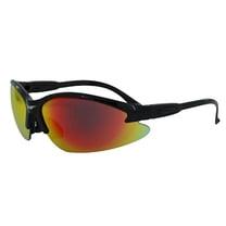Global Vision Eyewear ANSI Z87-Plus Safety Glasses COUBKGTR Cougar G-Tech Red Lens Safety Glasses-Black Frame