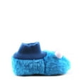 thumbnail image 3 of Sesame Street Toddler Shoes Monster Slipper Socks, Medium Blue, 3 of 4