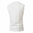 thumbnail image 5 of Ceisia Mens 2 Piece Outfit Textured Knit Sleeveless Tank Top and Drawstring Shorts Set Casual Loungewear for Men White L Gifts for Father, 5 of 9