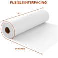 thumbnail image 2 of Interfaz fusible ZOMONETI, ligera, blanca, 17 x 30 yardas, 2 of 7