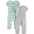 thumbnail image 2 of Simple Joys by Carter's Baby Girls' 2-Pack Jumpsuits, 2 of 2