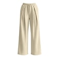 thumbnail image 6 of Womens Pants Wide Leg Tall Long legs Sweatpants Baggy Drawstring Low Rise Lounge Pants Full Joggers with Pockets Pants for Women, 6 of 8