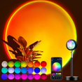 thumbnail image 1 of Proyector de lámpara de atardecer con control por aplicación, 21 colores cambiantes, rotación de 360 grados, LED, 1 of 5
