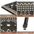 thumbnail image 6 of Ktaxon 31.5" Patio Bar Height Table, All-Weather Cast Aluminium Square Bar Bistro Table with 2" Umbrella Hole, Outdoor Tall Table for Porch Balcony Backyard Garden, Antique Bronze, 6 of 7