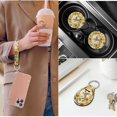 thumbnail image 5 of Yuyamidu Hummingbird Front Rear Car Seat Covers Full Set of 14 Sunflower Steering Wheel Cover Seat Belt Pads Yellow Armrest Cover Cup Holders Headrest Covers Key Chain, 5 of 7