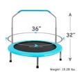 thumbnail image 2 of SereneLife 36 Inch Kids Indoor Outdoor Fitness Trampoline w/ Padded Frame Cover, 2 of 6
