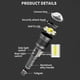 thumbnail image 3 of Linterna Linterna LED para acampar Iluminación exterior COB portátil para viajes Senderismo Aventura Likrtyny  Para Estrenar, 3 of 9