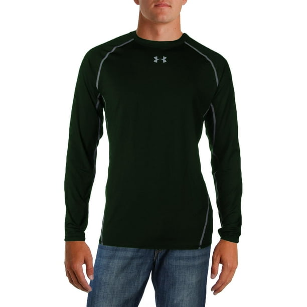 Under Armour under armour men's heatgear armour long sleeve compression shirt, forest green