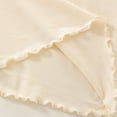 thumbnail image 5 of KHONTS Girls Summer Tank Tops Ruffle Trim Sleeveless Shirts Neck Ribbed Knit Pullover Tops,Size 1-10 Years Beige 120, 5 of 9