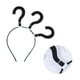 thumbnail image 3 of Lindo signo de interrogación En forma de diadema Cabello Aro Broche para el cabello Broche para el cabello Banda para el cabello Accesorios para el cabello para mujeres y niñas (Negro), 3 of 7