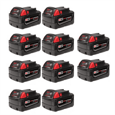 Milwaukee 48-11-1851 M18 REDLITHIUM XC 5.0Ah Ext Capacity Battery Pack (10pc)