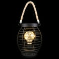 thumbnail image 3 of Modern Metal Table Lamp Battery Operated Cage Basket Style LED Night Light, 3 of 9