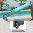 thumbnail image 4 of YODOLLA Ensemble de 3 Pcs pour l'Extérieur – 2 Chaises et une table d'Appoint, Bleu, 4 of 9