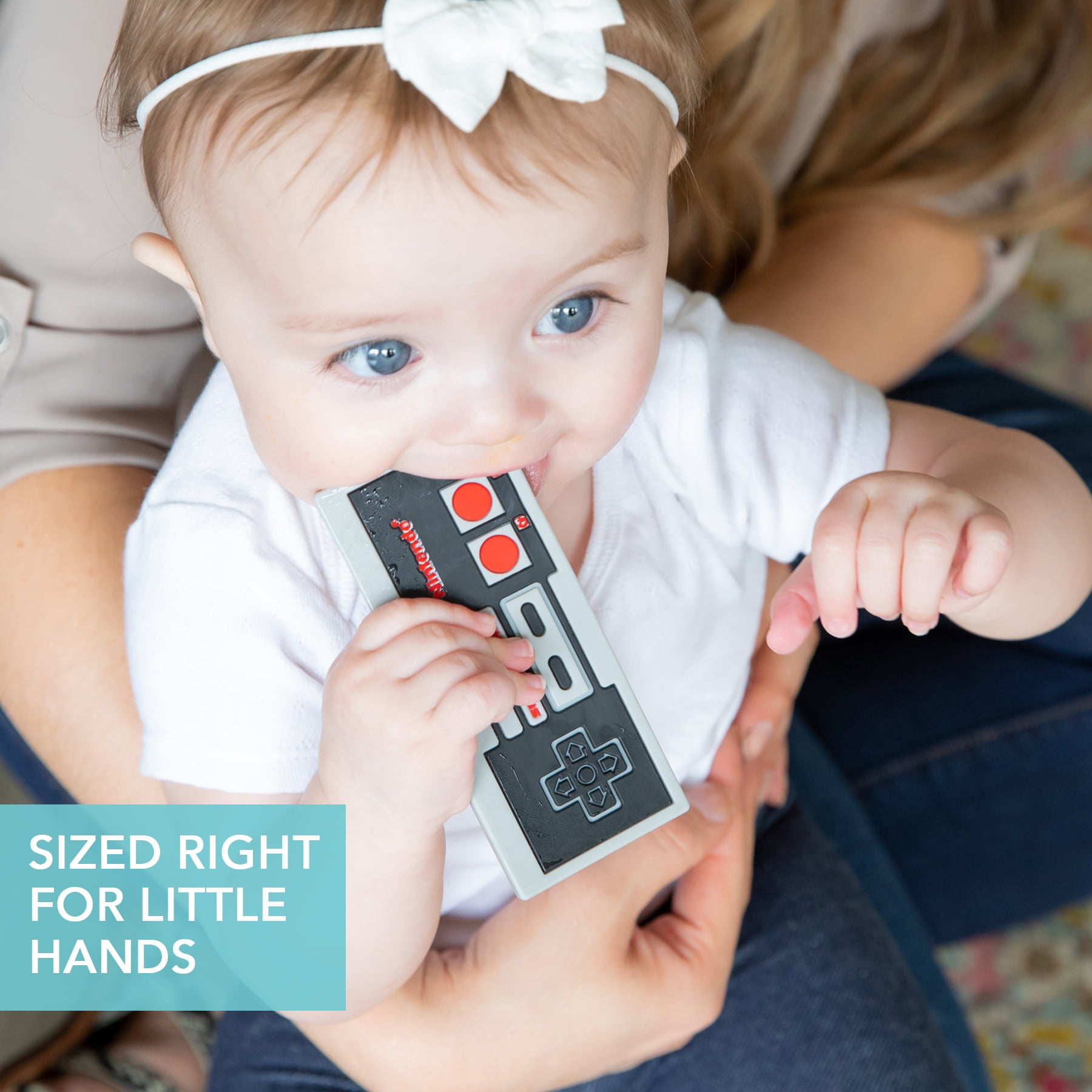 Bumkins Baby Silicone Teether (Nintendo NES Controller)