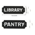 thumbnail image 4 of Sonducket Placa de puerta de casa, placa de señal de despensa de biblioteca, decoración colgante de pared de advertencia de granja, suministros Deportes acuáticos BIBLIOTECA, 4 of 6