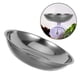 thumbnail image 5 of 2 bandejas electrónicas para báscula, plato de pesaje de acero inoxidable, báscula metálica para alimentos, ideal para joyería, líquidos y polvos, suministros de laboratorio, 25 cm, 5 of 7