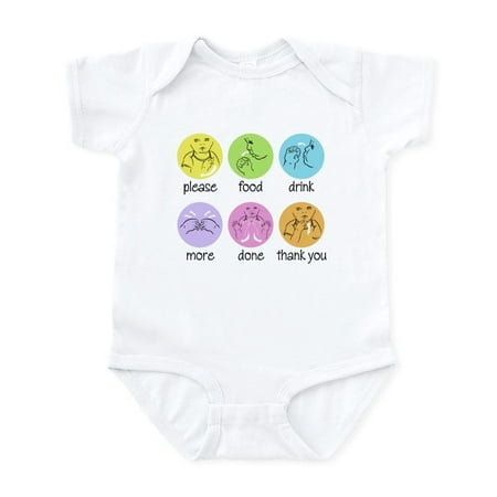 

CafePress - SIGN LANGUAGE Infant Bodysuit - Baby Light Bodysuit Size Newborn - 24 Months