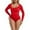 Red, variant on Bodysuits for Women 2025 Long Sleeve Body Suits Womens Crew Neck Bodysuit Soft Lightweight Double Lined Tops