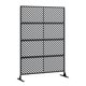thumbnail image 1 of QinaQin Pantalla de privacidad metálica para exterior de 4 paneles, 72 x 47 pulgadas, divisor moderno color negro con base estable para patio, balcón o terraza, 1 of 7