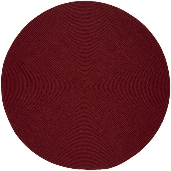 Rhody Rug WearEver Colonial Red Poly 4' Round