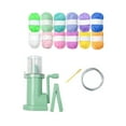 thumbnail image 2 of Hand Knitting Machine Tool Set Acrylic Yarn Repair Weave Knitting Tool Cord Knitter Household for Sewing Crochet DIY Crafts Project 12 Colors Yarn Set, 2 of 9