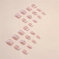 thumbnail image 4 of Fofosbeauty 24pcs Press on False Nails Tips,Coffin Fake Acrylic Nails, French Riband Pink, 4 of 8