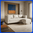 thumbnail image 1 of LASE Muebles Sala Roma Sofá con Otomán Adaptable con Cojines Oxford, 1 of 6