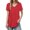 Watermelon Red, variant on Long T Shirts for Women Short Sleeve Summer Tops V Neck Plain Loose Casual Blouse Tunic Tops Tee Shirt
