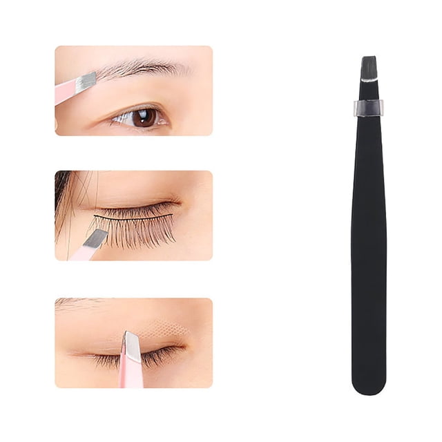 Outils de Beauté Pinces à Sourcils en Acier Inoxydable Ensemble de Pinces à Sourcils Pinces à Sourcils Plates Pointues Pinces à Sourcils Épiler Pinces à Barbe, Outils de Beauté pour Femmes