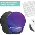 thumbnail image 4 of Mouse Pad with Wrist Support, Ergonomic Mouse Pad with Memory Foam Wrist Rest Cushion, Non-Slip Rubber Base Gaming Mice Pad for Home Office Computer Laptop, Starry Sky, 4 of 14