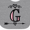 thumbnail image 4 of Inktastic Letter G Monogram Tribal Arrow Girls Baby Bib, 4 of 4