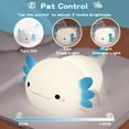 thumbnail image 2 of Lámpara nocturna FAMIDUO Axolotl de silicona apta para uso alimentario, recargable, 2 of 7