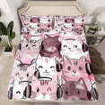 thumbnail image 2 of Castle Fairy Children Boys Girls Kawaii Cats Full Size Sheets,Cute Pet Bed Sheets, 2 of 7