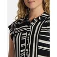 thumbnail image 4 of Time and Tru Women's and Women's Plus Tiered Mini Polo Dress, Sizes XS-4X, 4 of 5