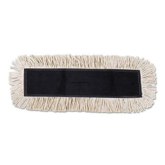 1PACK Boardwalk Disposable Dust Mop Head w/Sewn Center Fringe, Cotton/Synthetic, 36w x 5d, White